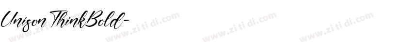 Unison Think Bold字体转换
